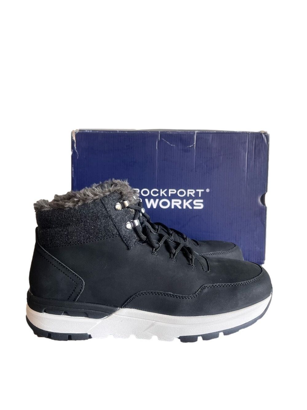 ROCKPORT NEW Women's Leather Works Pulse Tech CT Boot Size 8.5 Wide #B1453A